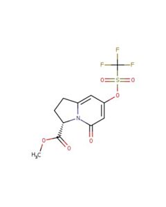 Astatech METHYL (S)-5-OXO-7-(((TRIFLUOROMETHYL)SULFONYL)OXY)-1,2,3,5-TETRAHYDROINDOLIZINE-3-CARBOXYLATE; 1G; Purity 95%; MDL-MFCD32660751